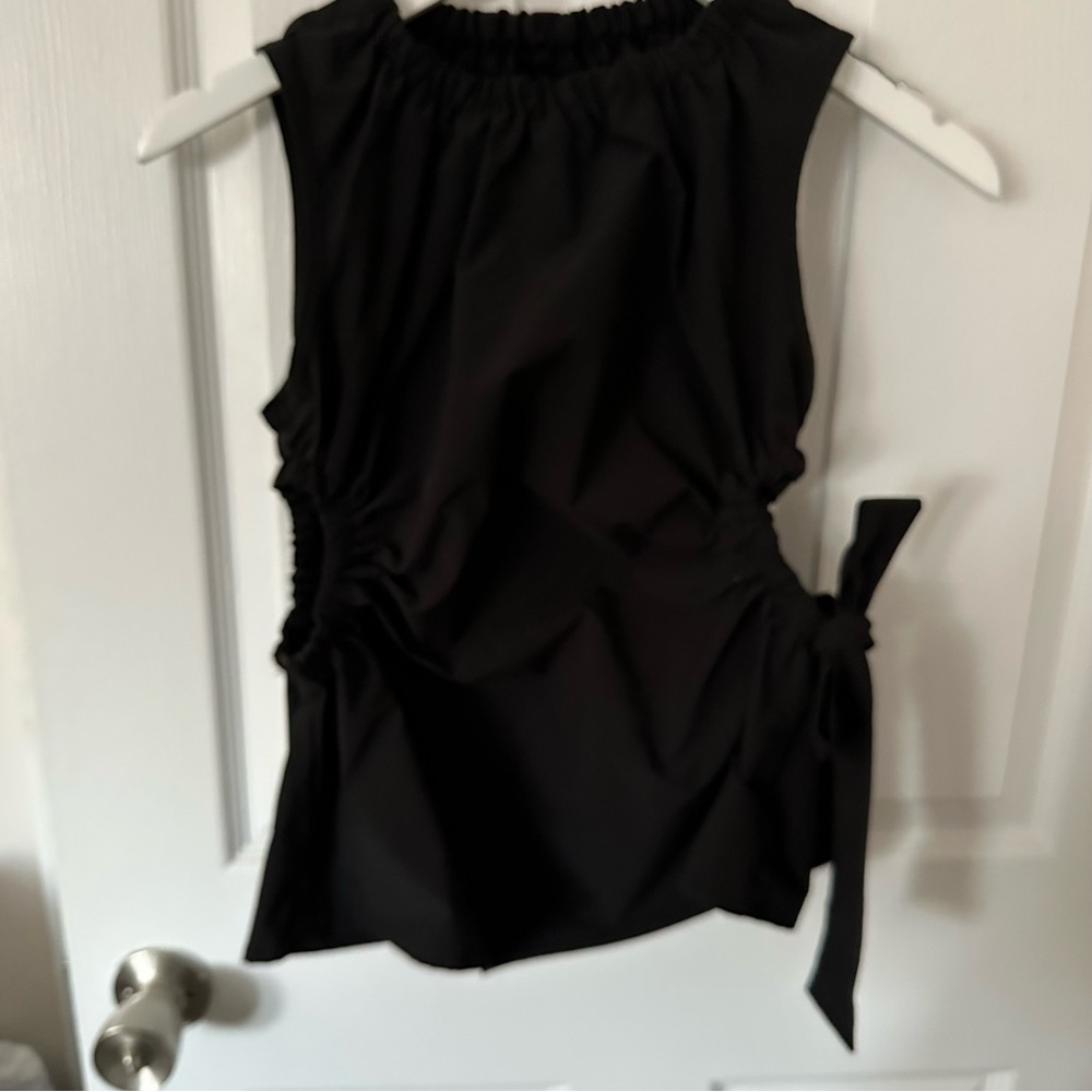 Black Cut Out Tank Top